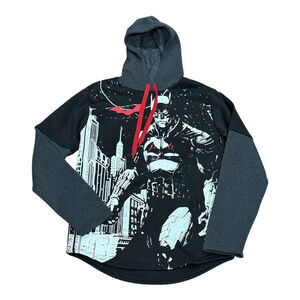 The Batman Shirt Mens Small Hoodie Pullover DC Comics Superhero Graphic